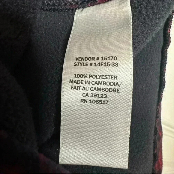Northern Reflections Vest Fleece Red & Black Size Extra Large - Picture 9 of 16